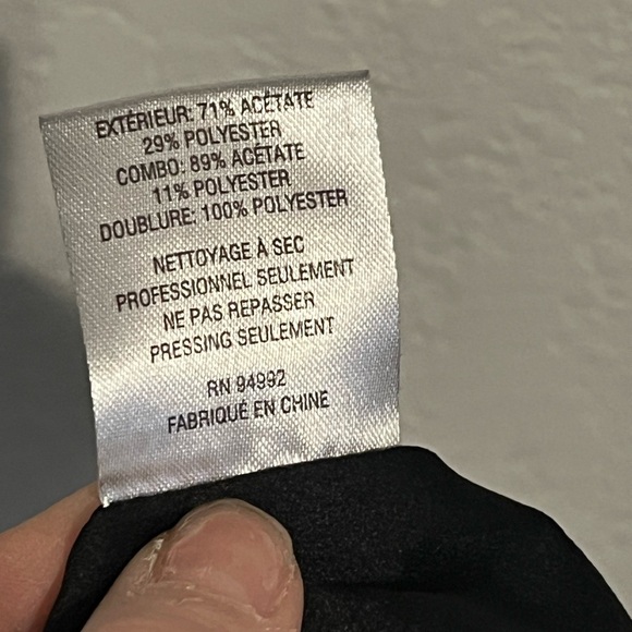 Jonathan Simkhai Ariah Front Split Hem Pants Black 8 - Picture 11 of 11